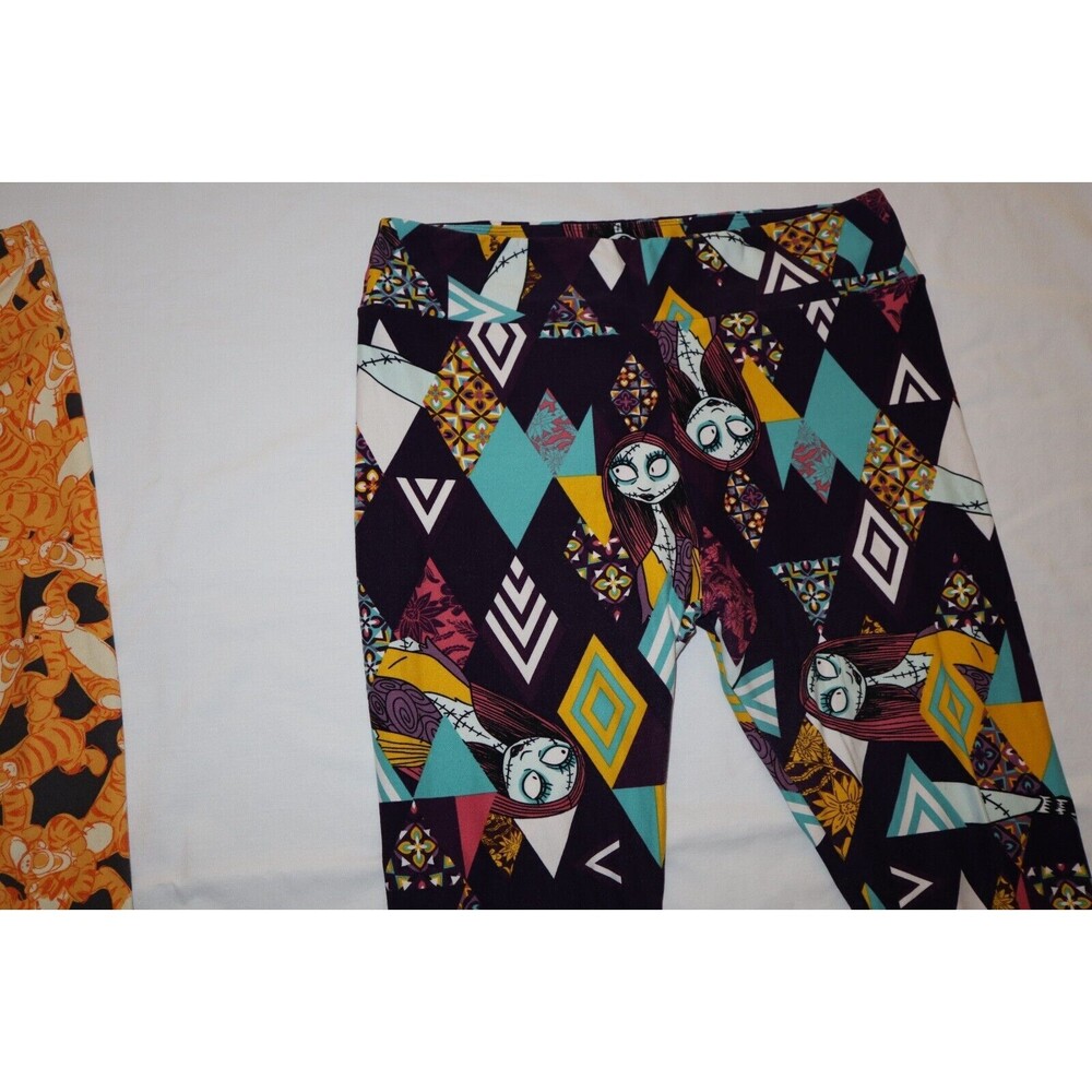 LuLaRoe T/C Tall & Curvy Leggings Disney Tigger Nightmare before Christmas Sally - Picture 4 of 12